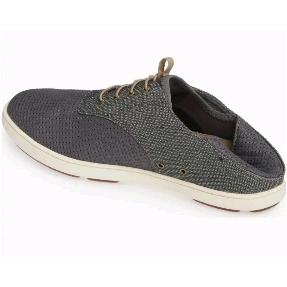 Olukai Nohea Moku Shoes Mens Size 14 Grey‎ Slip On Boat Beach Casual Sneakers